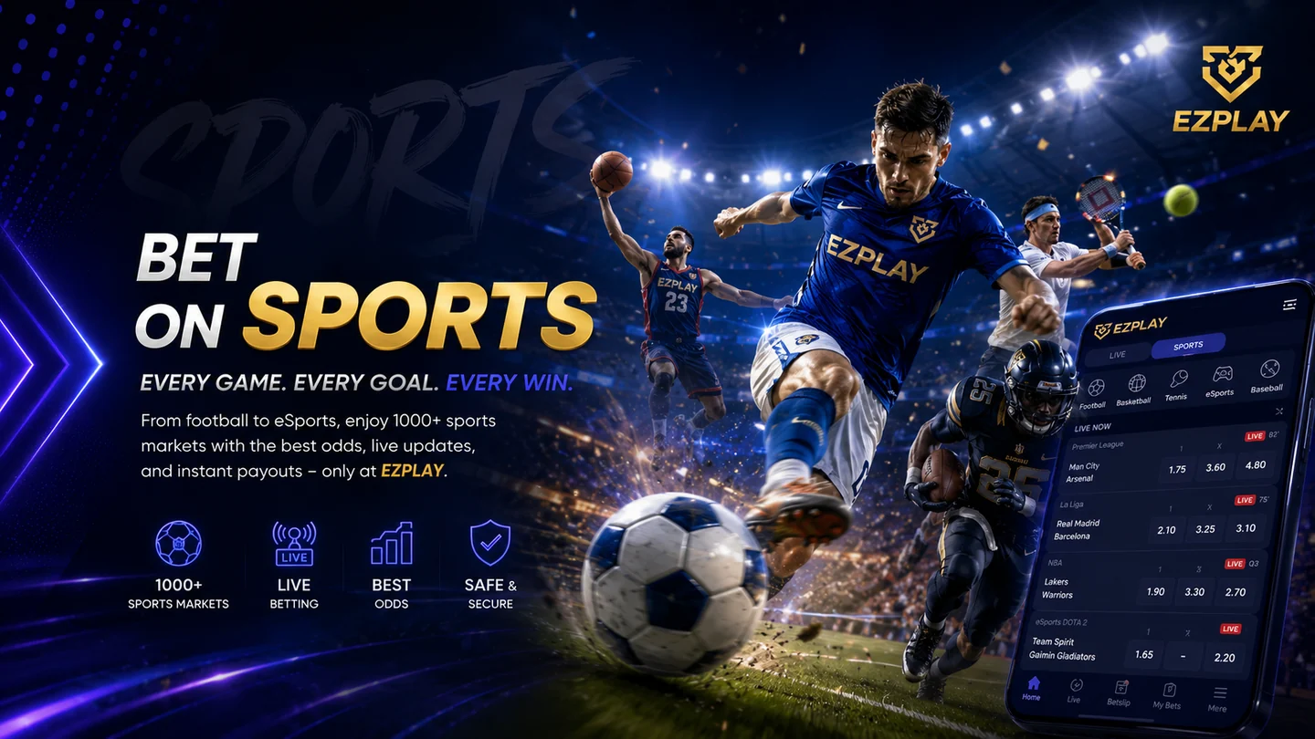 EZPLAY Sports — Bet on Sports. 1000+ sports markets with live betting and best odds